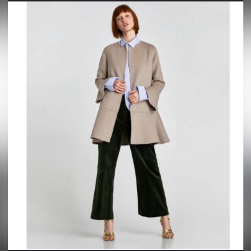 Zara Taupe Outerwear Jacket